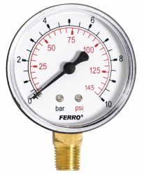 Manometer 63mm 1/4